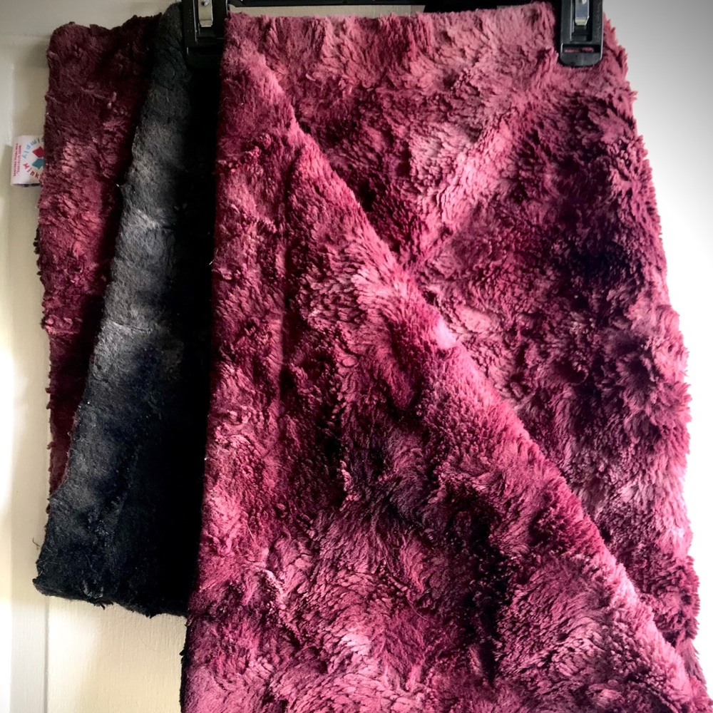 Minky blanket lovey size